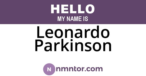 Leonardo Parkinson
