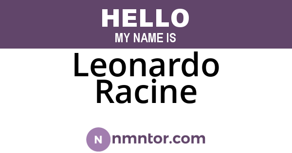 Leonardo Racine