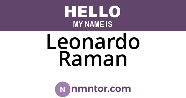 Leonardo Raman