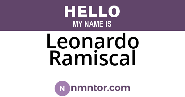 Leonardo Ramiscal