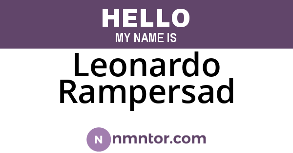Leonardo Rampersad