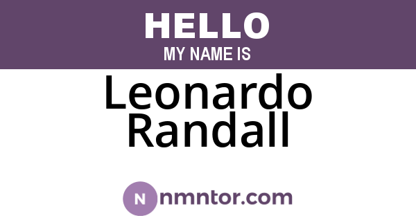 Leonardo Randall