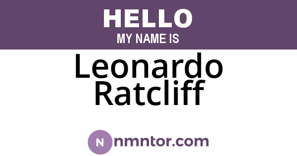 Leonardo Ratcliff