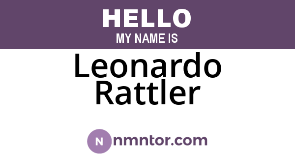 Leonardo Rattler