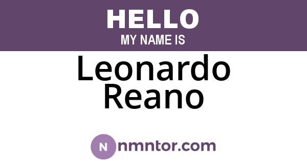 Leonardo Reano