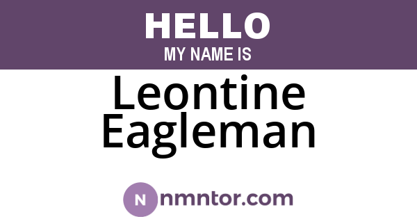 Leontine Eagleman