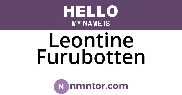 Leontine Furubotten
