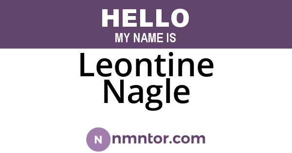 Leontine Nagle