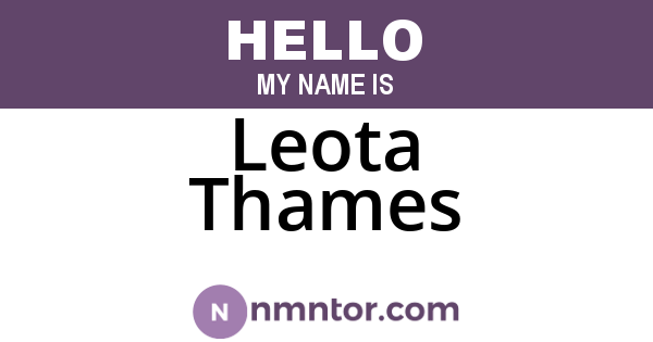 Leota Thames