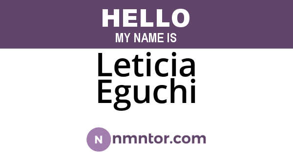 Leticia Eguchi