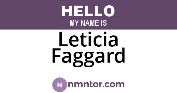 Leticia Faggard