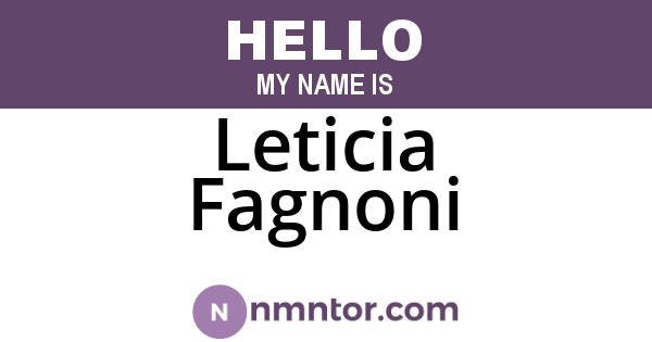 Leticia Fagnoni