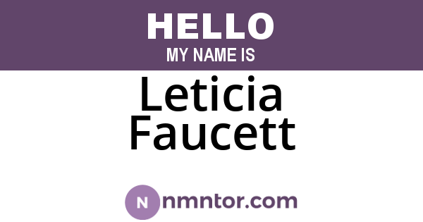 Leticia Faucett