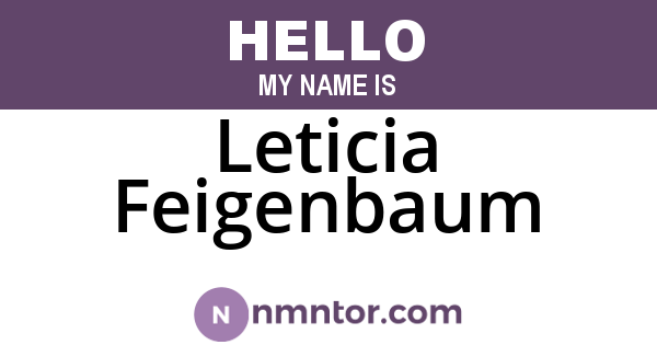 Leticia Feigenbaum
