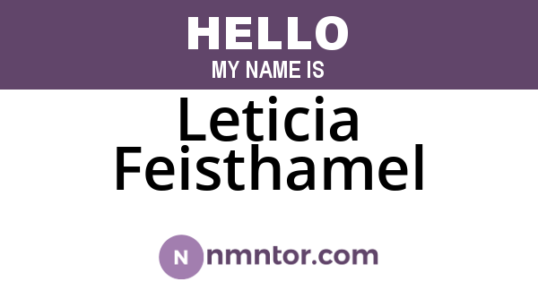 Leticia Feisthamel