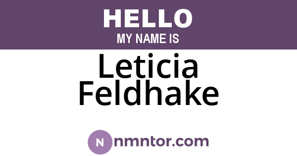 Leticia Feldhake