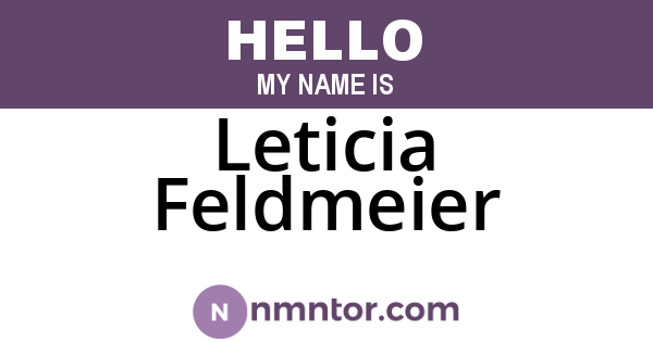 Leticia Feldmeier