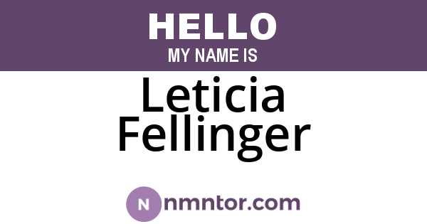 Leticia Fellinger