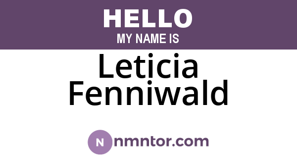 Leticia Fenniwald