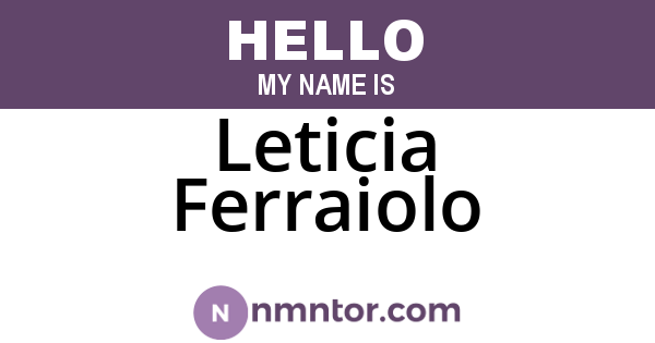 Leticia Ferraiolo