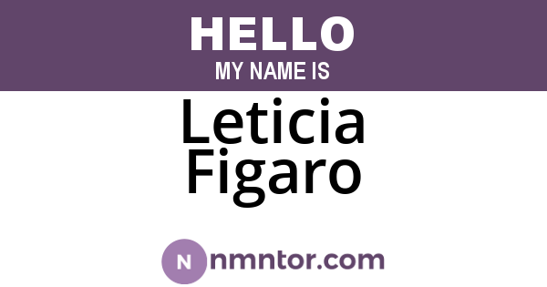 Leticia Figaro