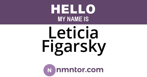 Leticia Figarsky