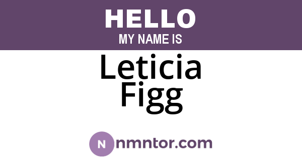 Leticia Figg