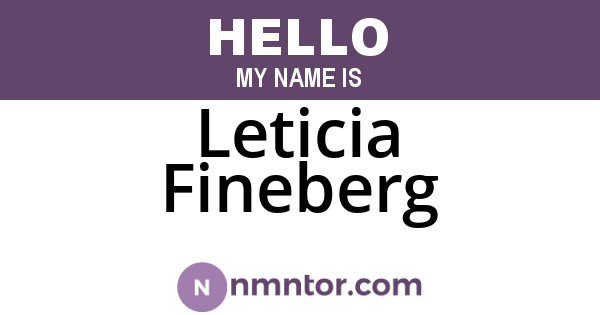 Leticia Fineberg