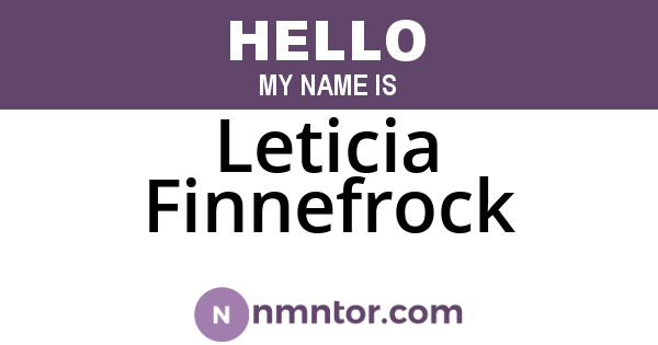 Leticia Finnefrock