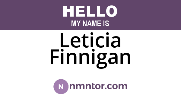 Leticia Finnigan