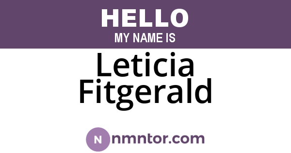 Leticia Fitgerald