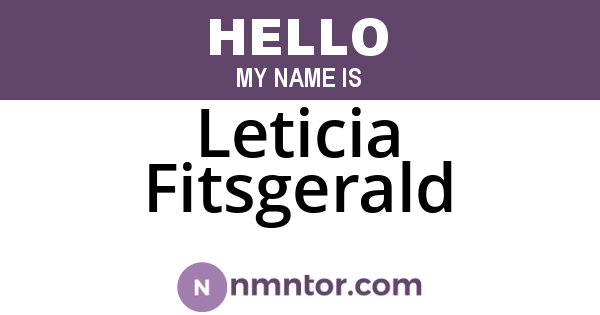 Leticia Fitsgerald