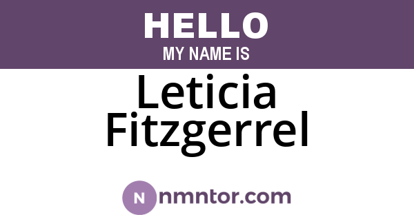 Leticia Fitzgerrel