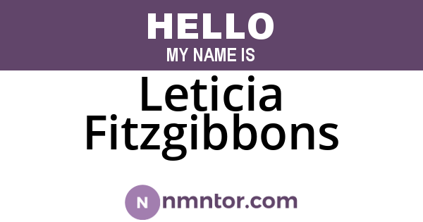 Leticia Fitzgibbons