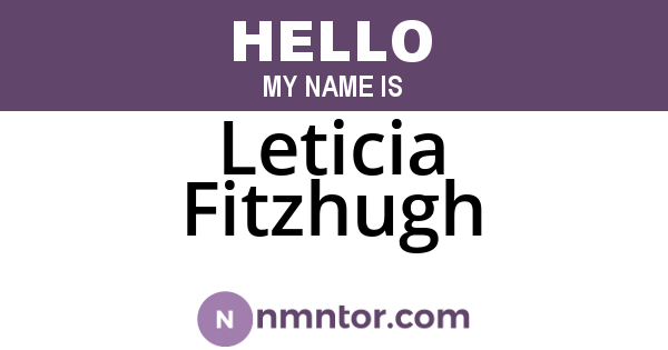 Leticia Fitzhugh