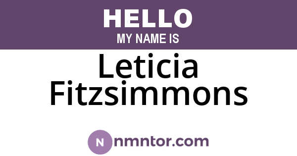 Leticia Fitzsimmons