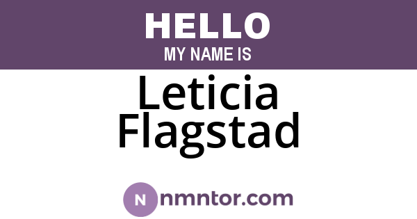 Leticia Flagstad