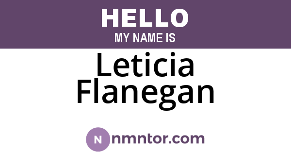 Leticia Flanegan