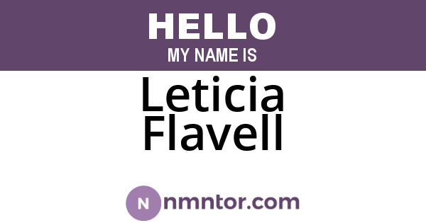 Leticia Flavell