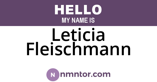 Leticia Fleischmann