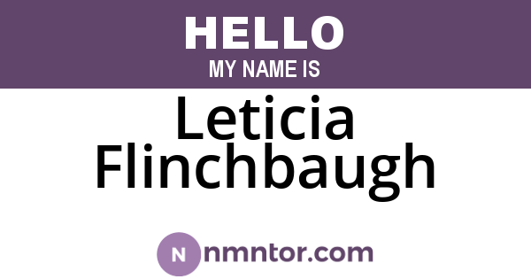 Leticia Flinchbaugh