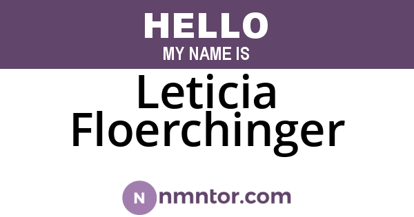 Leticia Floerchinger
