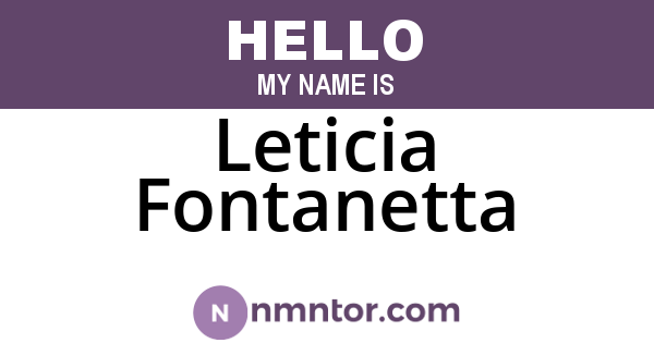 Leticia Fontanetta
