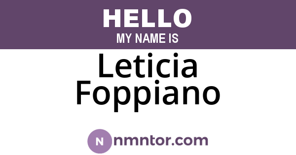 Leticia Foppiano