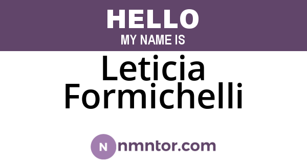 Leticia Formichelli