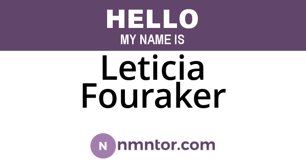 Leticia Fouraker