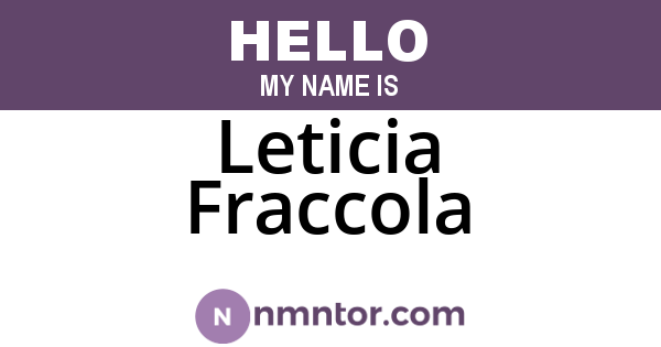 Leticia Fraccola