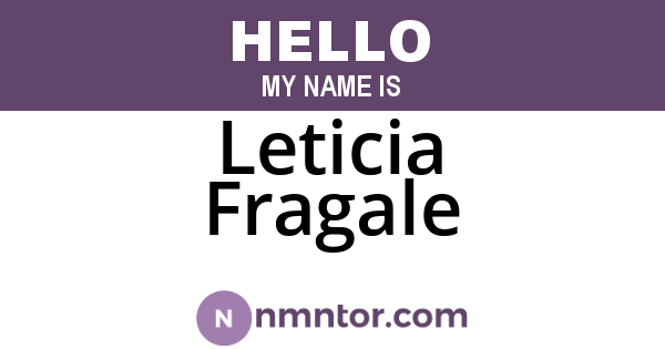 Leticia Fragale