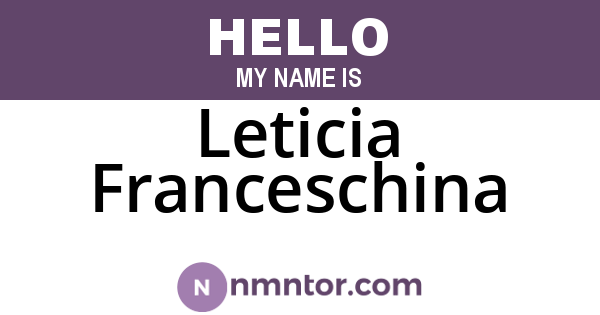 Leticia Franceschina