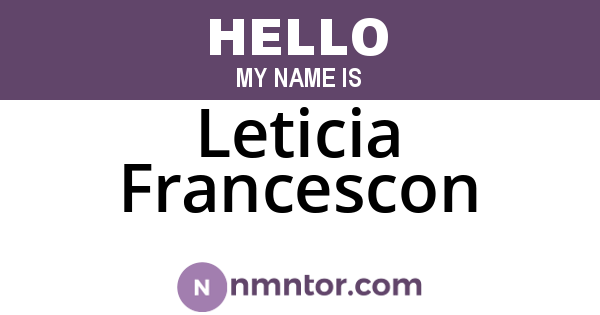 Leticia Francescon